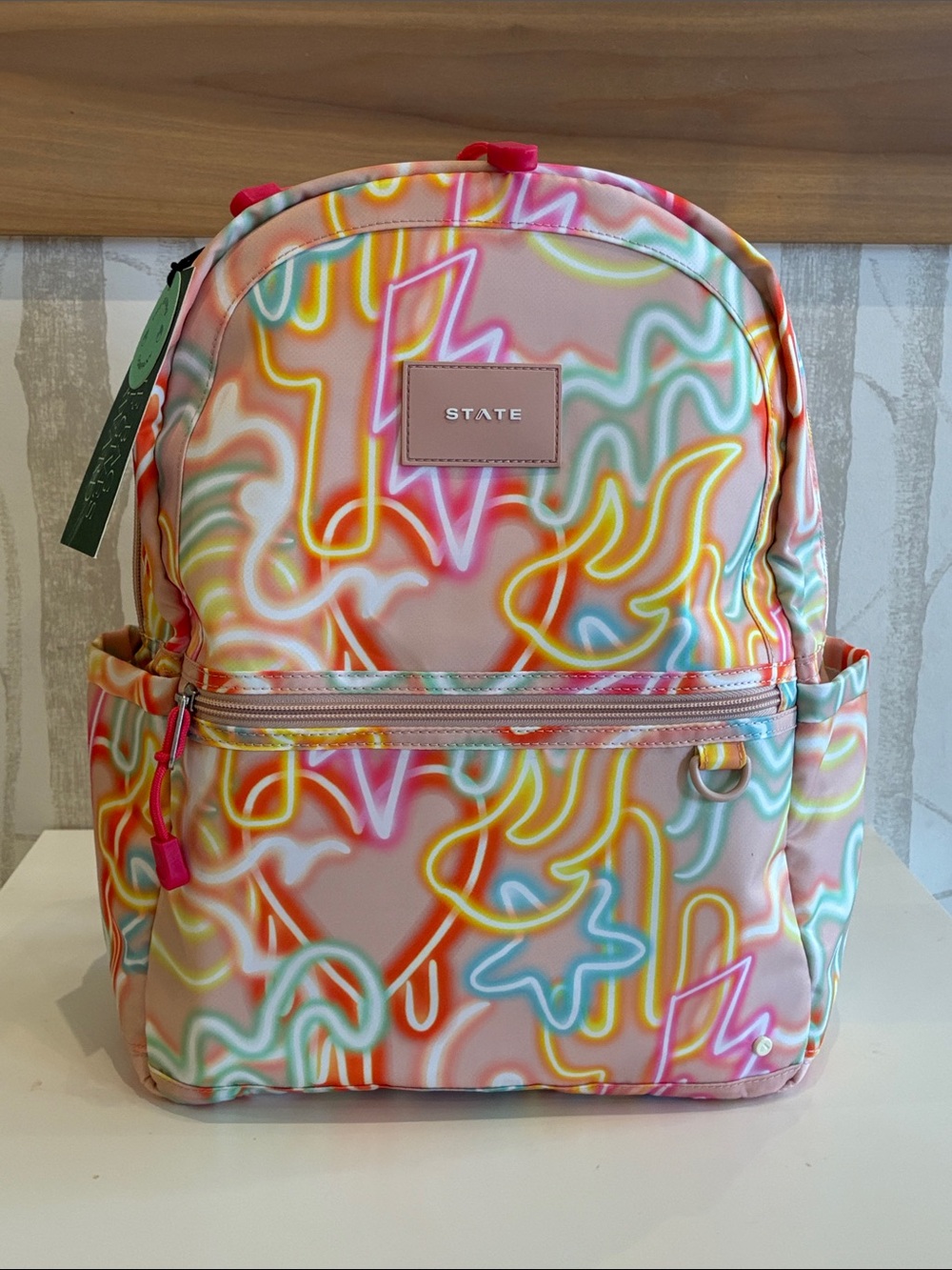STATE Pastel Multi Neon Graffiti Backpack